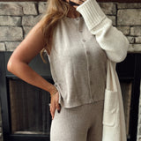 Terra Button Up Sweater Vest