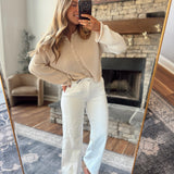 Mica Clear White Panel Denim