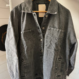 Washed Black Kasen Denim Jacket