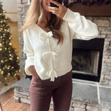The Off White Scarlett Bow Sweater