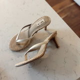 Bone Leath Zania Sandal