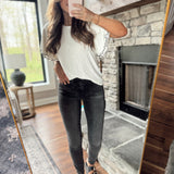 Mica Black HR Ankle Skinny Denim