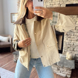 Sandy Beige Vessie Barn Jacket