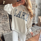 Ash Gray Lake Mock Neck Sweatshirt