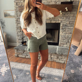 Mica Olive Super HR Carpenter Shorts