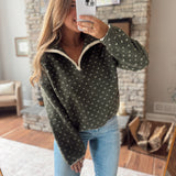 Dark Olive Avynne Pullover