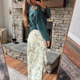 Cream Botanic Breeze Pants