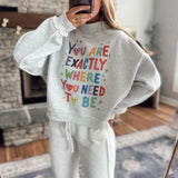 Heather Gray Life is Good Mock Neck Sweatshirt
