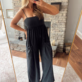 Black Pretty in Comfort Jumpsuit