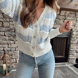 Gentle Waves Light Blue Cardi Sweater