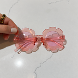 Kids Pink Flower Sunglasses