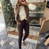 Chocolate Mousse Wonderlink Ankle Leggings