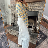 Risen White Slouchy Barrel Jeans