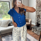 Blue Cardi With A Twist