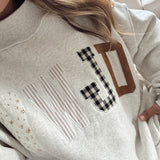 Ash Gray WWJD Mock Neck Sweatshirt