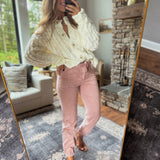 Mica Deep Pink High Rise Joggers