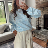 Blue Bow Babe Sweatshirt