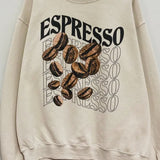 Espresso Oat Graphic Crew