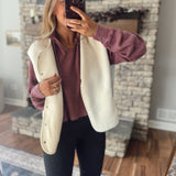 Vanilla Fluff Sherpa Vest