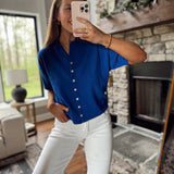 Cobalt Logan Short Sleeve Knit Cardi