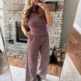 Burgundy Crossing the Lines Pants