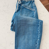 Vervet Upstanding HR Drawstring Wide Barrel Jeans
