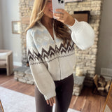 Light Gray Snowbound Sweater Jacket