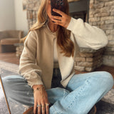 Vallerie Taupe Open Cardigan