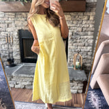 Melted Marigold Sleeveless Midi