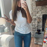 Off White Washed Wave Tee