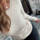 Oatmeal Trim & Proper Sweater