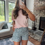 Kyla Navy/Blue Floral Shorts