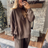 Risen Chocolate Oversized Hoodie