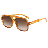 Natalie Sunset Tortoise/Brown Oversized Aviator