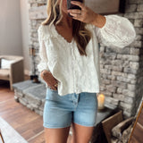 Cream Zella Blouse
