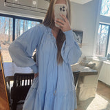 To The Point Chambray Tiered Mini