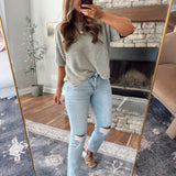 Light Olive Cedarvale Knit Top