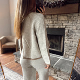 The Melange Form Contrast Sweater