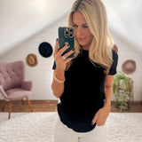 Black Ribbed Basic IN STORE