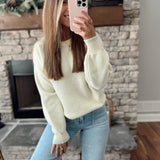 Breath Of Fresh Air Mint Oversized Knit Sweater
