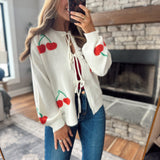 Ivory Very Cherry Cardigan