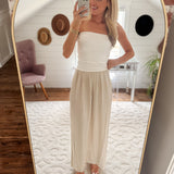 Oatmeal Combo Maxi Dress