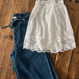 Ivory Boho Lace Tank Top