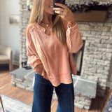 One Good Reason Brick Contrast Top