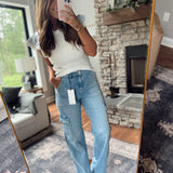 Mica Light Super HR Wide Cargo Denim