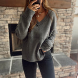 Right This Way D. H. Grey Thermal Top