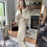 Beige Comfy Cloudfleece Lounge Pants