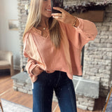 One Good Reason Brick Contrast Top