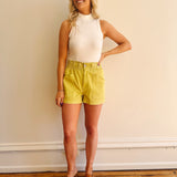 Summer Fun Lime Mineral-Wash Shorts
