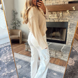 Mica Clear White Panel Denim